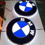 bmw automotive signage led car logo